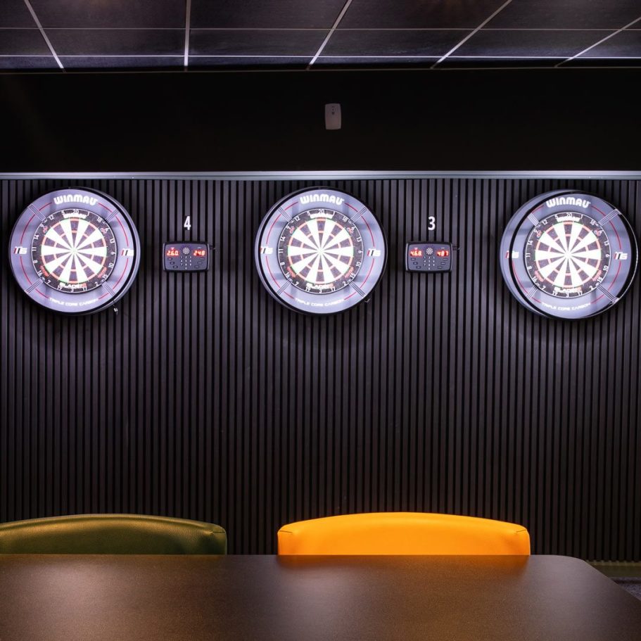 Winmau darts boards at Cue Sports Academy Torquay